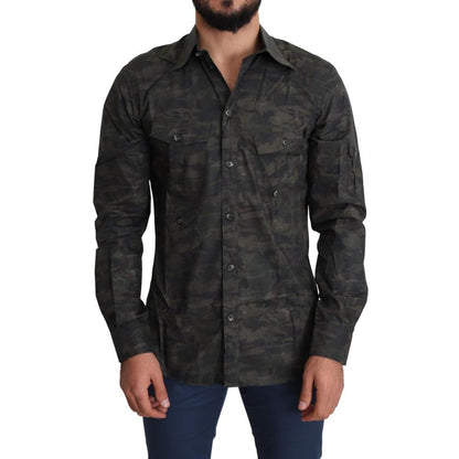 Dolce & Gabbana Multicolor Cotton Pattern Shirt