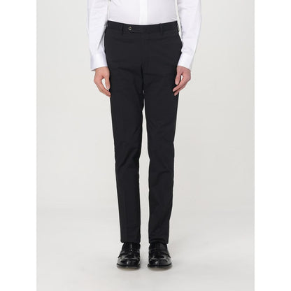 PT Torino Black Cotton Dress Pants