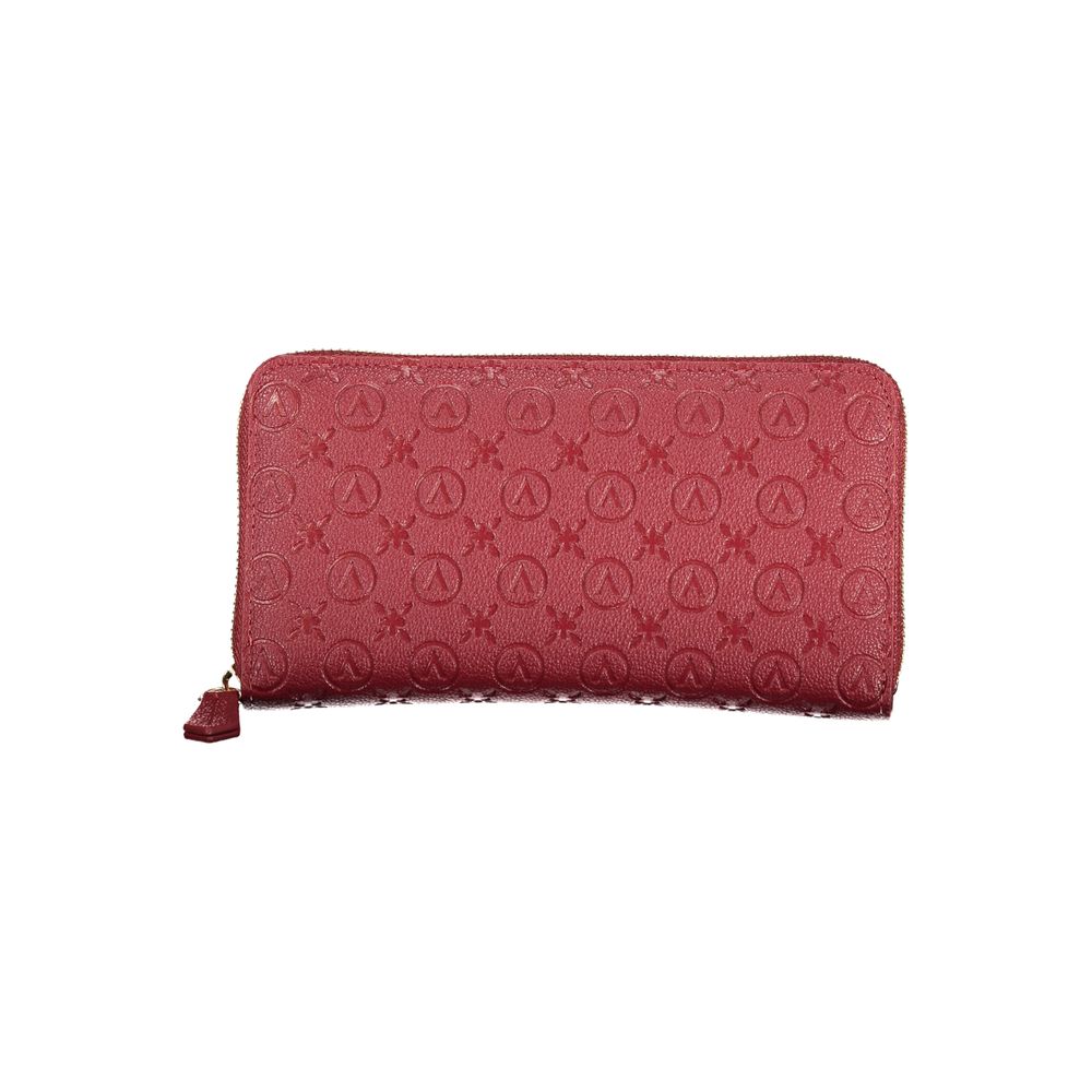 Mario Valentino Rosso Polyurethane Women Wallet