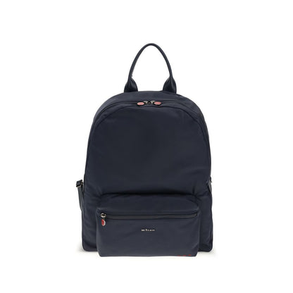 Kiton Blue Fabric Backpack