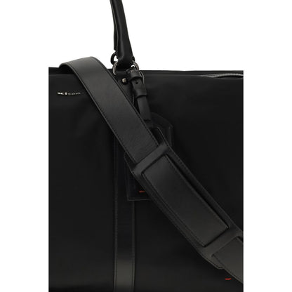 Kiton Black Nylon Luggage And Travel