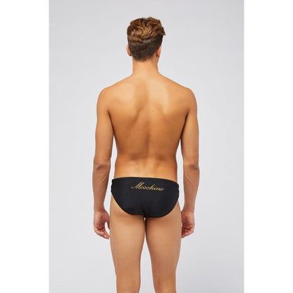 Moschino Black Polyamide Swim Briefs