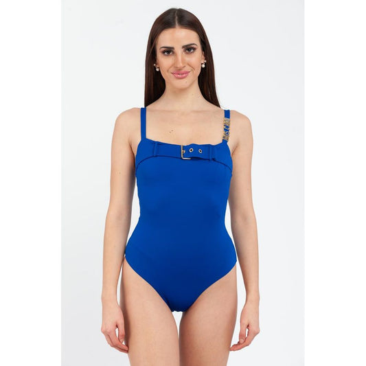 Moschino Blue Polyamide One-Piece Swimsuit