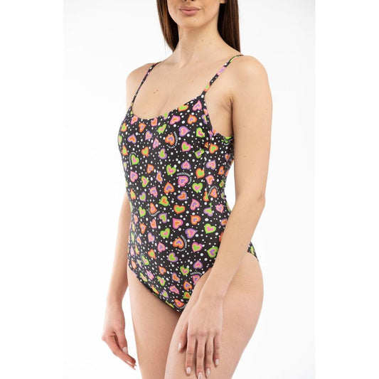 Moschino Black Polyester One-Piece Swimsuit