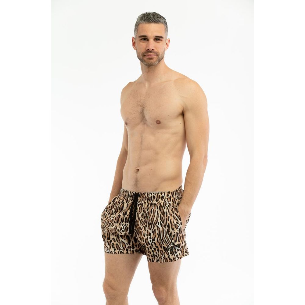 Moschino Multicolor Polyester Swim Shorts