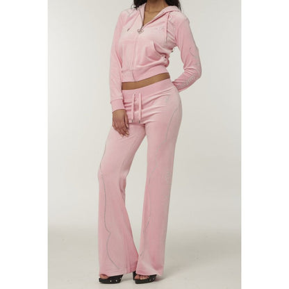 Juicy Couture Pink Polyester Casual Pants