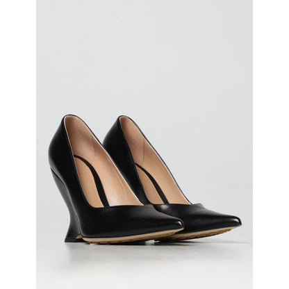 Bottega Veneta Black Leather High Heel Pumps