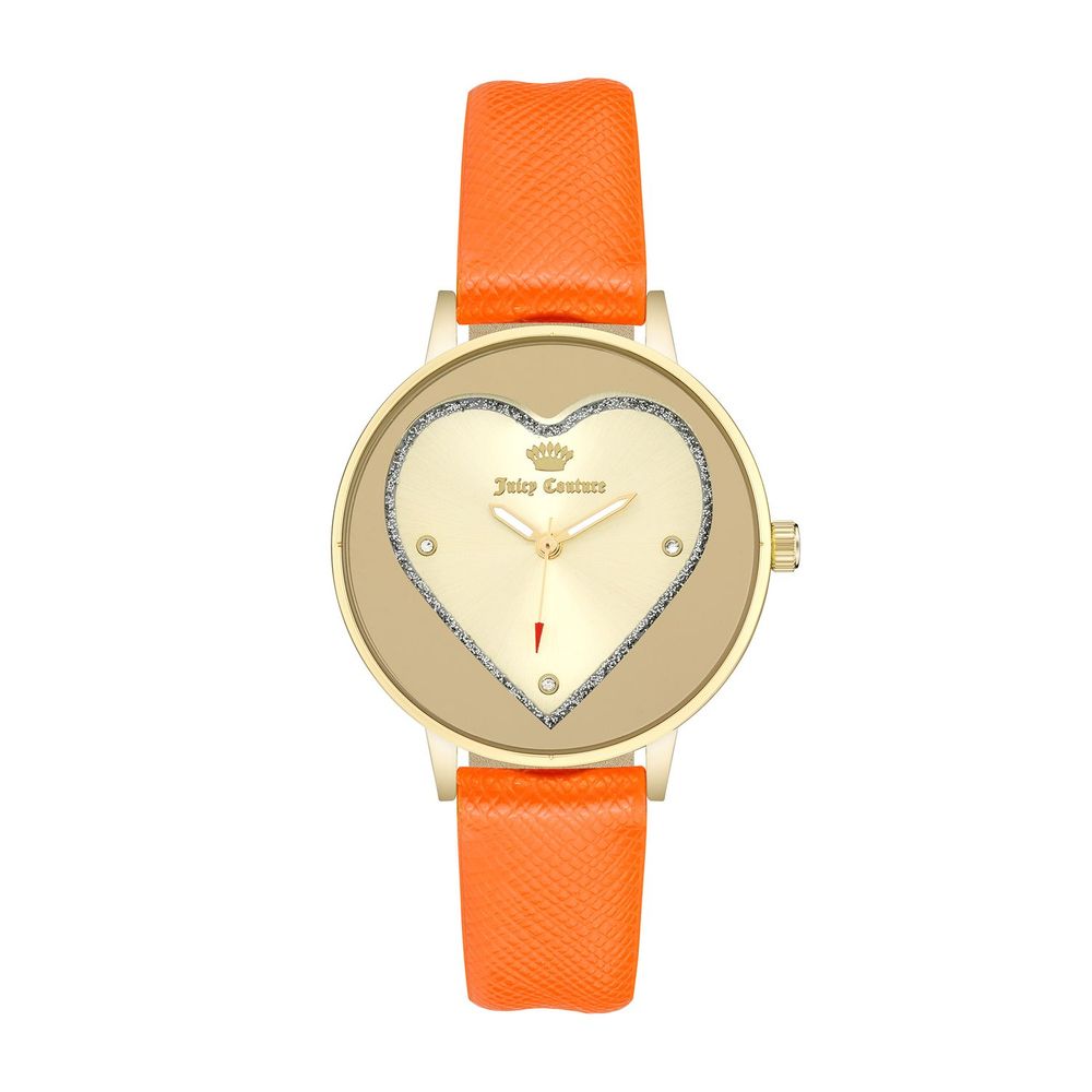 Juicy Couture Orange Plastic Dress Watch