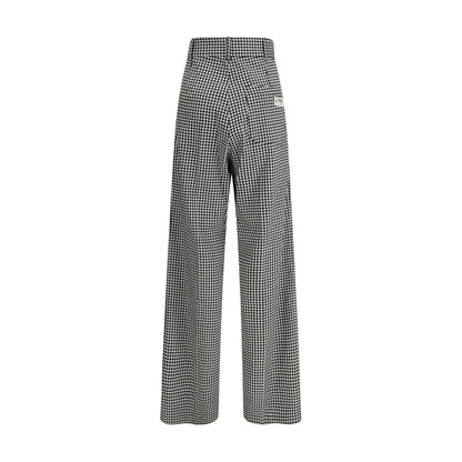Fiorucci Multicolor Fleece Wool Casual Pants