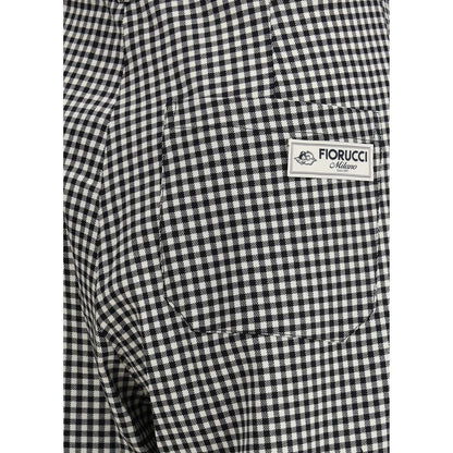 Fiorucci Multicolor Fleece Wool Casual Pants