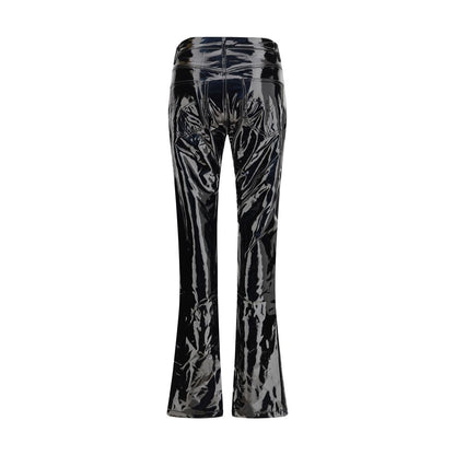Fiorucci Black Polyethylene Casual Pants