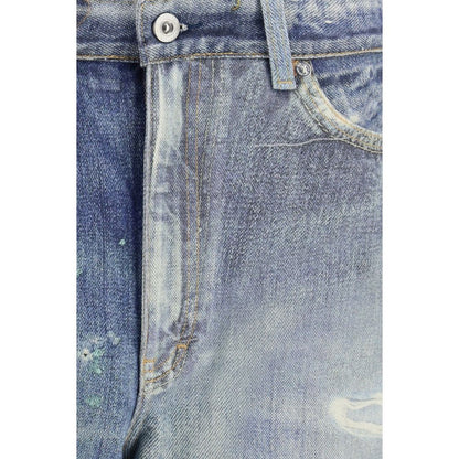 Our Legacy Blue Cotton Relaxed Fit Jeans