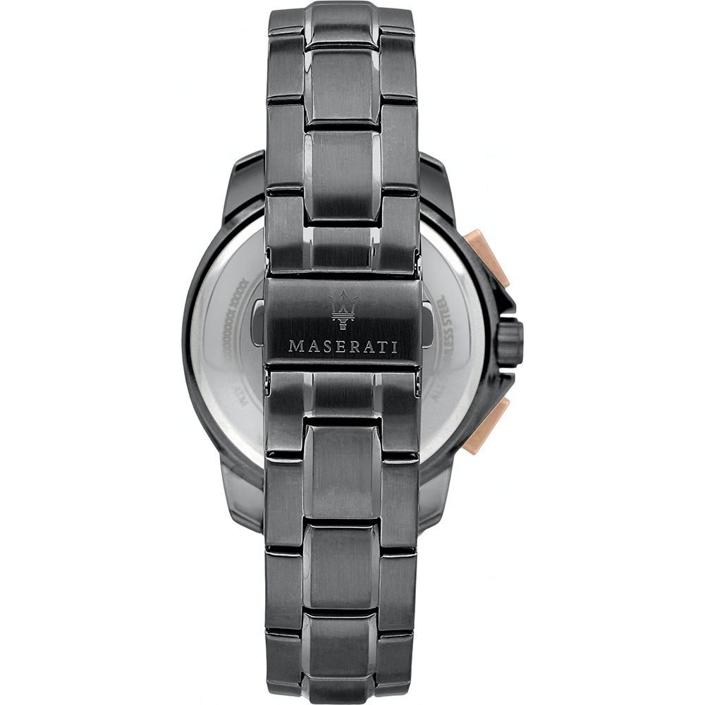 Maserati Black Stainless Steel Sport Watch