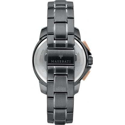 Maserati Black Stainless Steel Sport Watch