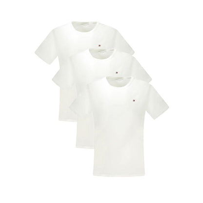 Tommy Hilfiger White Cotton Men's T-Shirt