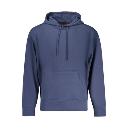 Hugo Boss Blue Cotton Men's Hoodie