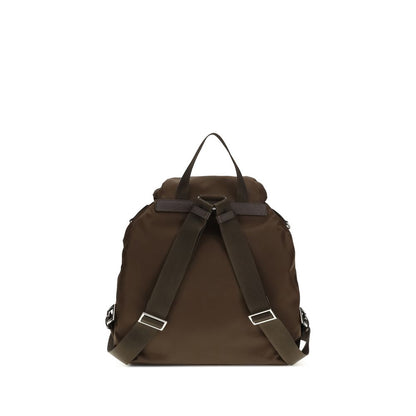 Prada Brown Recycled Polyamide Backpack