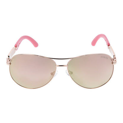 Guess Rose Gold Metal Sunglasses