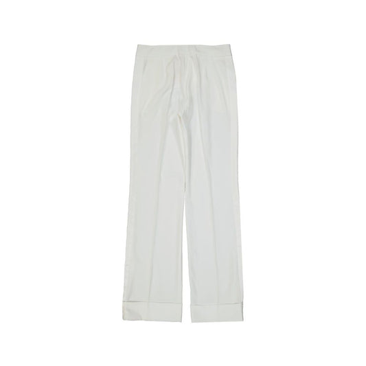 BLANCA VITA White Polyester Casual Pants
