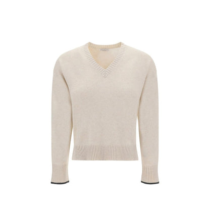 Brunello Cucinelli Beige Cashmere Cashmere Sweater