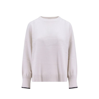 Brunello Cucinelli White Cashmere Cashmere Sweater