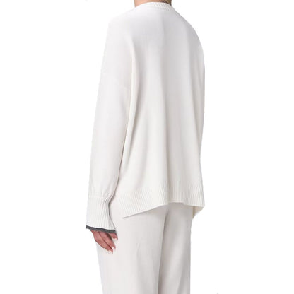 Brunello Cucinelli White Cashmere Cashmere Sweater