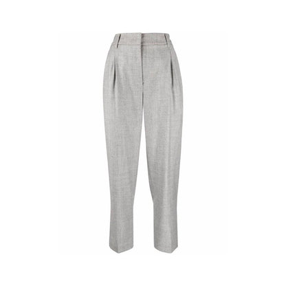 Brunello Cucinelli Gray Polyamide Cropped Pants
