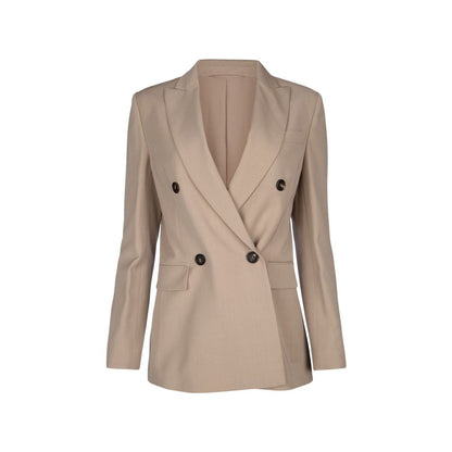 Brunello Cucinelli Beige Virgin Wool Blazer