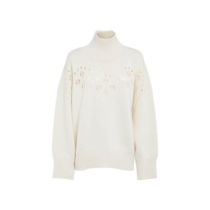 Chloé White Wool Sweatshirt