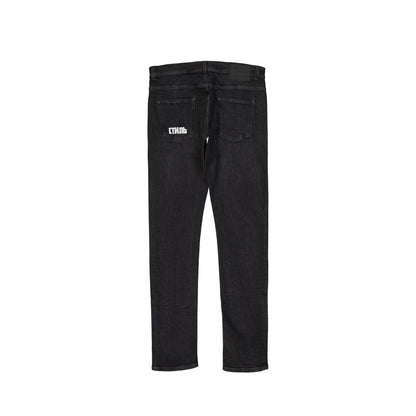 Heron Preston Black Cotton Slim Fit Jeans