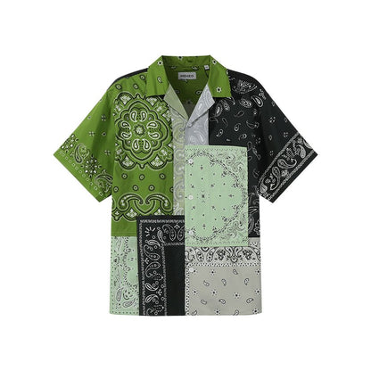 Kenzo Bicolor Cotton Shortsleeve Shirt