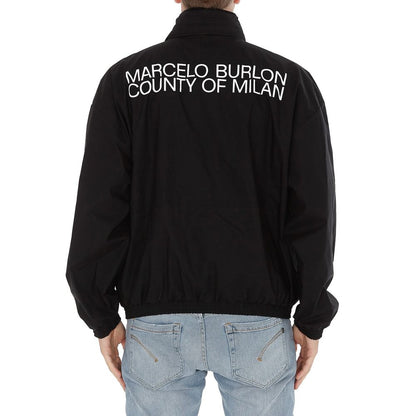 Marcelo Burlon Black Cotton Bomber