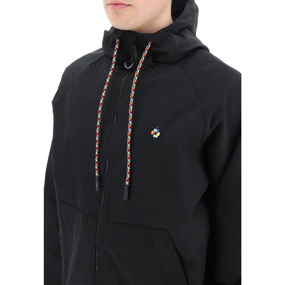 Marcelo Burlon Black Polyamide Shell Jacket