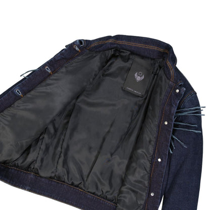 Frankie Morello Blue Cotton Denim Jacket