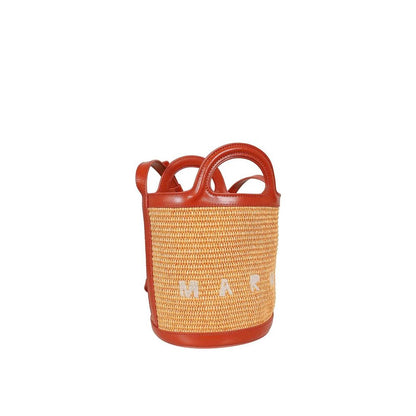 Marni Orange Cotton Backet Bag