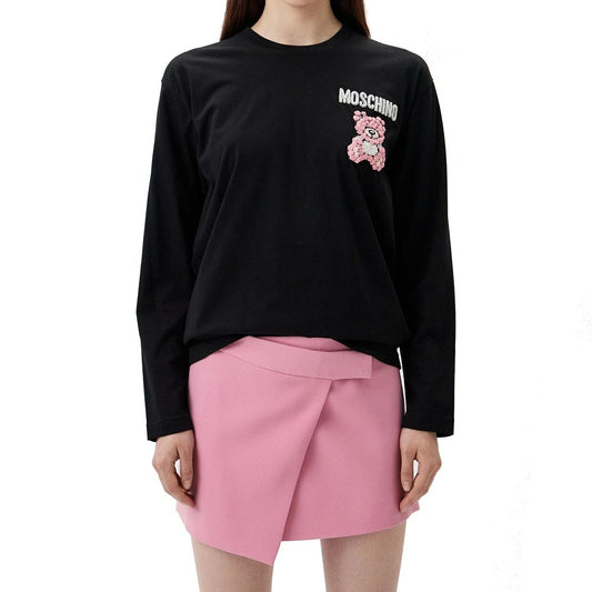 Moschino Couture Black Cotton T-Shirt