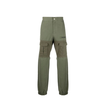 Palm Angels Bicolor Cotton Cargo Pants