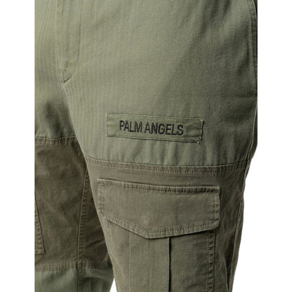 Palm Angels Bicolor Cotton Cargo Pants