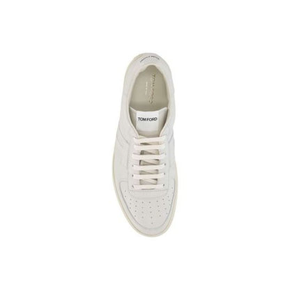 Tom Ford White Calfskin Sneakers