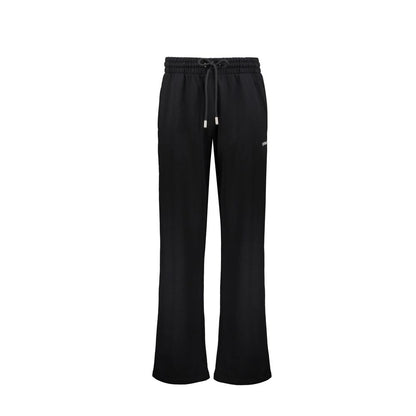 Off-White Black Cotton Casual Pants