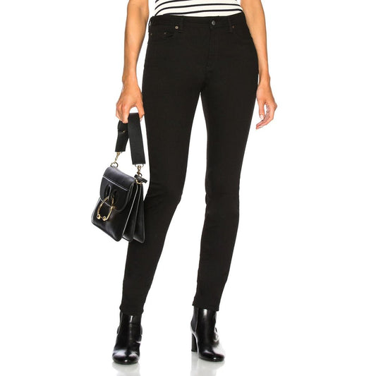 Acne Studios Black Cotton Skinny Jeans