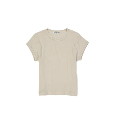 Acne Studios Beige Cotton Sleeveles T-Shirt