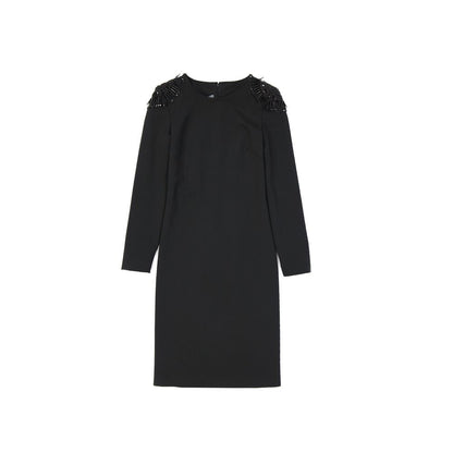 Alberta Ferretti Black Elastane Casual Dress