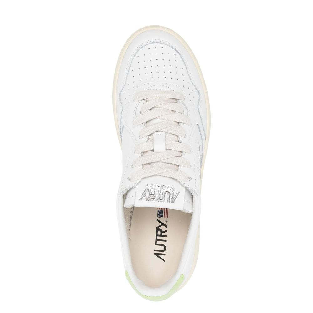 Autry White Leather Low Top Sneakers