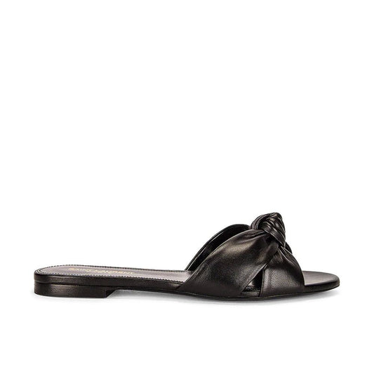 Saint Laurent Black Calfskin Slides