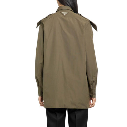 Prada Bicolor Cotton Shirt