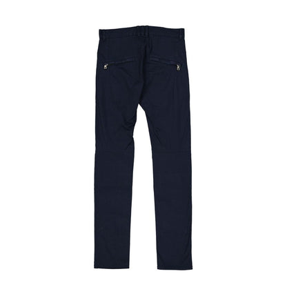 Balmain Blue Cotton Casual Pants