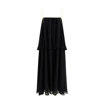 Chloé Black Silk Casual Dress