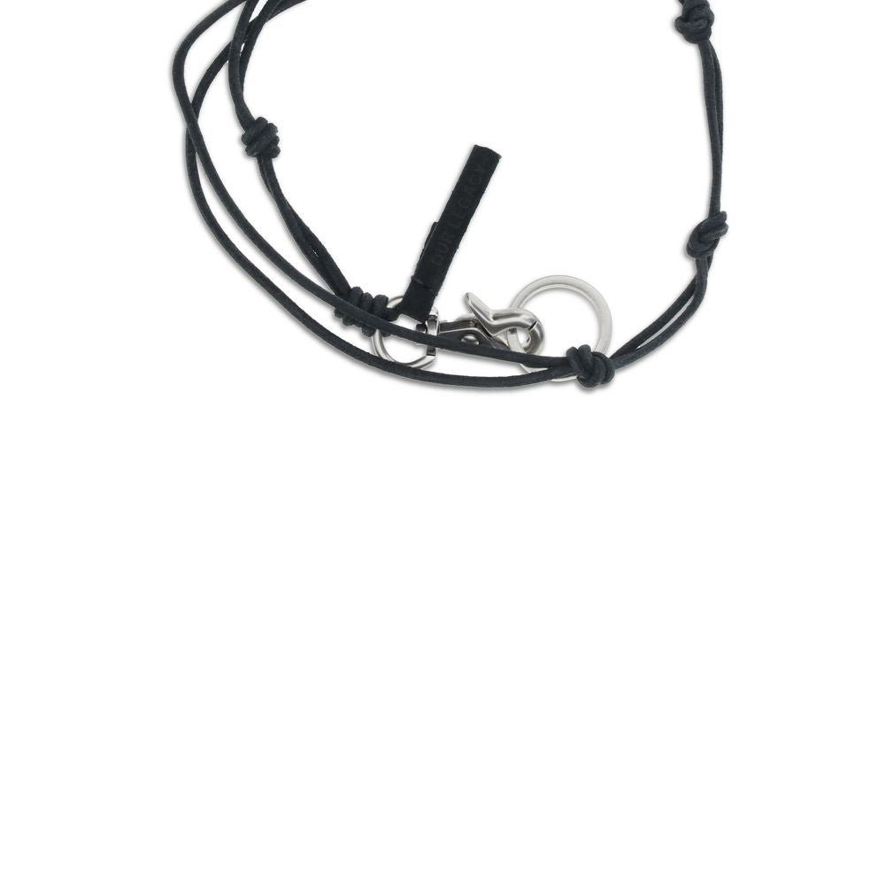 Our Legacy Black Calf Leather Bos Taurus Necklace