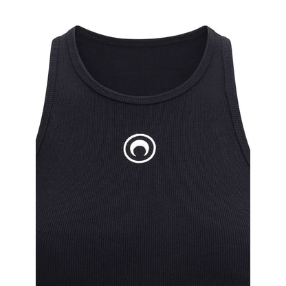 Marine Serre Black Cotton Top